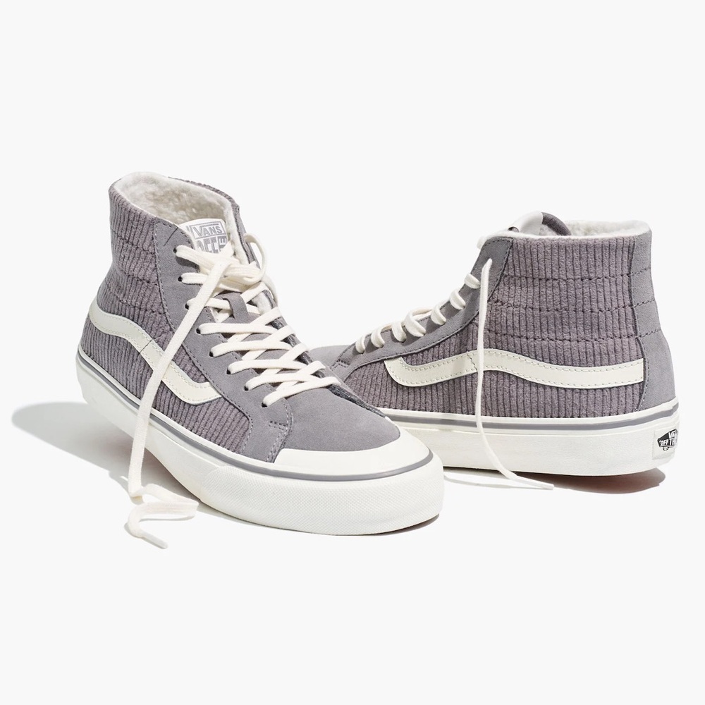 Women/ Men’s Vans Decon High-Top Sneakers| Corduroy & Sherpa| W: 6 | M: 4.5 - Picture 1 of 8
